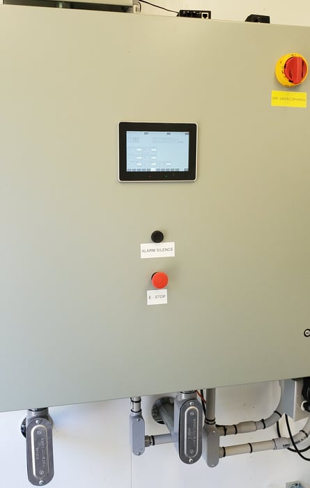 Closed Loop PLC Control Panel With Digital Human Interface and remote internet monitoring and operation capability